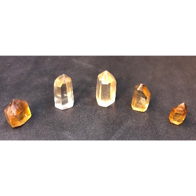 CITRINE PRISME sachet de 5 pièces