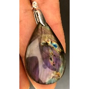 LABRADORITE Multicolore PENDENTIF 12,3 g