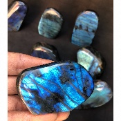 LABRADORITE bleue FORME LIBRE polie Lot de 12pièces 