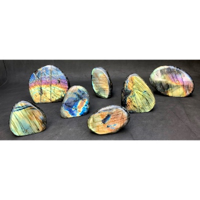 LABRADORITE FORME LIBRE Entièrement POLIE Lot de 2,61Kg