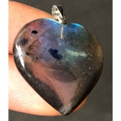 LABRADORITE coeur PENDENTIF 10,5 gr