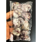 TOURMALINE ROSE COEUR PERCÉ Lot de 12 Pièces