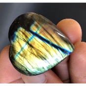 LABRADORITE DORÉE petit COEUR