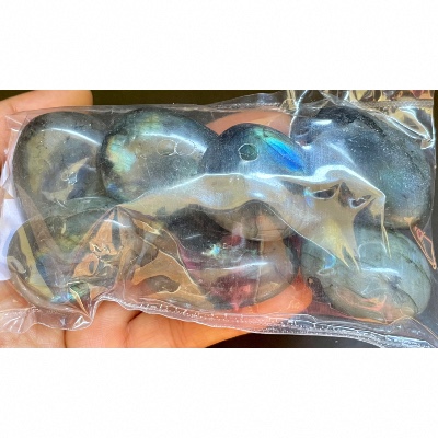 LABRADORITE GALET Lot de 7 pièces