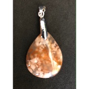 AGATE  FLEUR PENDENTIF 7,7 gr