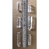 QUARTZ CRISTAL PRISME Lot de 6 pièces