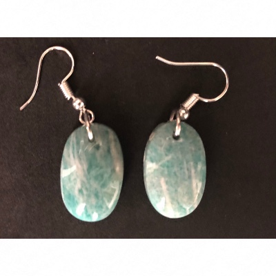 AMAZONITE BOUCLE D'OREILLE