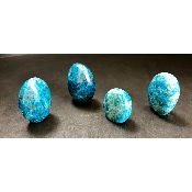 APATITE BLEUE FORME LIBRE Lot de 4 pièces