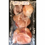 QUARTZ HÉMATOÏDE ROUGE CABOCHON sachet de 10pièces