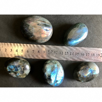 LABRADORITE Galet MAGNÉTIQUE  5 Pièces 