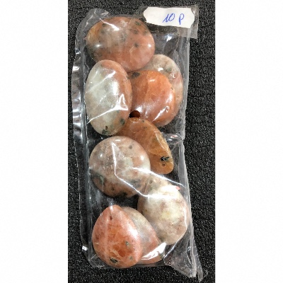 CALCITE ORANGE PENDENTIF Lot de 10 Pièces