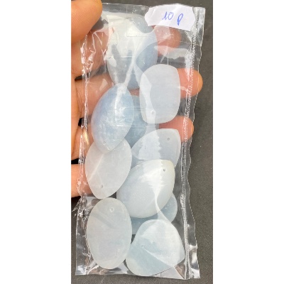 CALCITE BLEUE PENDENTIF Lot de 10 Pièces