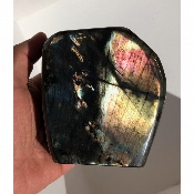 LABRADORITE AAA MULTICOLORE FORME LIBRE ENTIÈREMENT POLIE 1130 gr