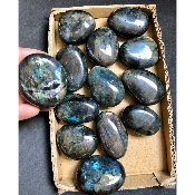 LABRADORITE GALET Lot de 13 pièces