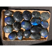 LABRADORITE GALET Lot de 17 pièces