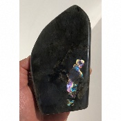 LABRADORITE VIOLETTE-MULTICOLORE  FORME LIBRE ENTIÈREMENT POLIE 1070 gr