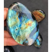 LABRADORITE Entièrement POLIE Lot de 10 Pièces