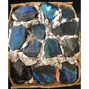 LABRADORITE UNE FACE POLIE Carton de 12 Pièces