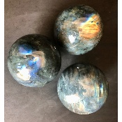 LABRADORITE SPHÈRE Lot de 3330 g