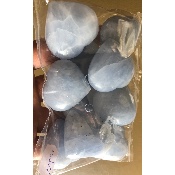 CALCITE BLEUE COEUR Lot de 10 Pièces