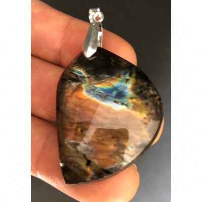 LABRADORITE Multicolore PENDENTIF 14.1 g