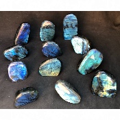LABRADORITE bleue FORME LIBRE polie Lot de 12pièces 