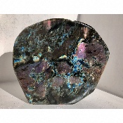 LABRADORITE AAA VIOLETTE MULTICOLORE UNE FACE POLIE 11180 gr