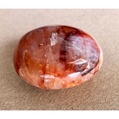 QUARTZ HÉMATOÏDE ROUGE  GALET 85 gr