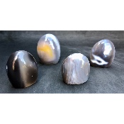 AGATE BLEUE FORME LIBRE lot de 4 pièces