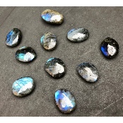 LABRADORITE bleue GALET Lot de 10 pièces