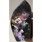 LABRADORITE VIOLETTE-MULTICOLORE  FORME LIBRE ENTIÈREMENT POLIE 1070 gr