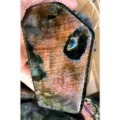 LABRADORITE MULTICOLORE  POLIE Lot de 5 pièces