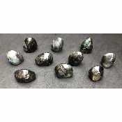 LABRADORITE FORME LIBRE Entièrement POLIE Lot de 620g
