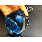 LABRADORITE bleue FORME LIBRE polie Lot de 11 pièces 