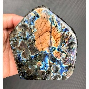 LABRADORITE MULTICOLORE  FORME LIBRE POLIE 885g