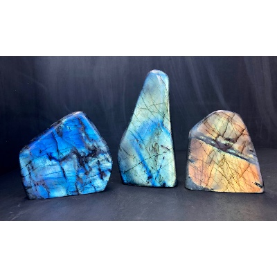LABRADORITE Entièrement POLIE Lot de 3,32 kg
