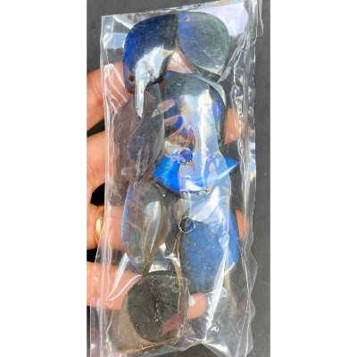 LABRADORITE bleue PENDENTIF Sachet de 10 Pièces