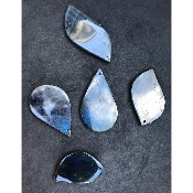 LABRADORITE bleue PENDENTIF Grand Modèle Paquet de 5 Pièces
