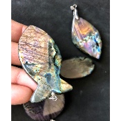 LABRADORITE PENDENTIF Grand Modèle Lot de 5 Pièces