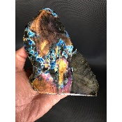 LABRADORITE DORÉE MULTICOLORE UNE FACE POLIE 1360 gr