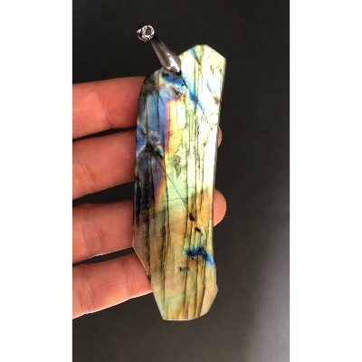 LABRADORITE Forme Libre PENDENTIF 33,6 gr