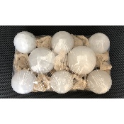 QUARTZ BLANC BOULE Lot de 8 pièces