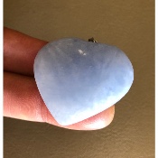 CALCITE BLEUE COEUR PENDENTIF 32,1 gr