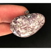 LÉPIDOLITE COEUR PENDENTIF 