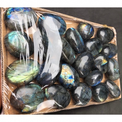 LABRADORITE GALET Lot de 22 pièces