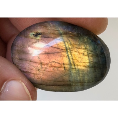 LABRADORITE GALET DORÉ-MULTICOLORE 21 gr