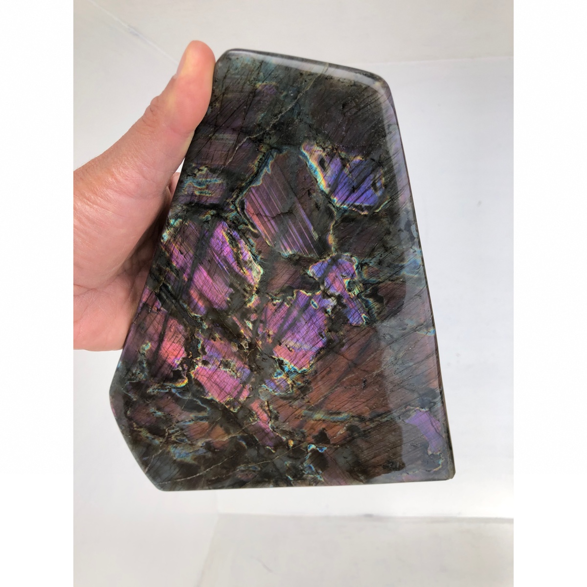 Pierre Labradorite Violette Cabochon 29x14x4 Mm | Naturelle, Pour Bijoux DIY (bague, Pendentif, Collier)