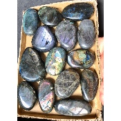 LABRADORITE multicolore GALET Lot de 20 pièces