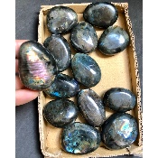 LABRADORITE GALET Lot de 13 pièces