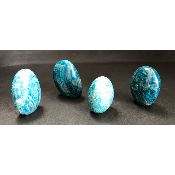 APATITE BLEUE FORME LIBRE Lot de 4 pièces